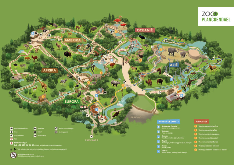 Parkplan ZOO Planckendael