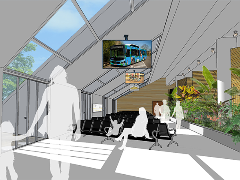 Un lounge durable va accueillir les visiteurs du ZOO Planckendael dès la gare de Malines